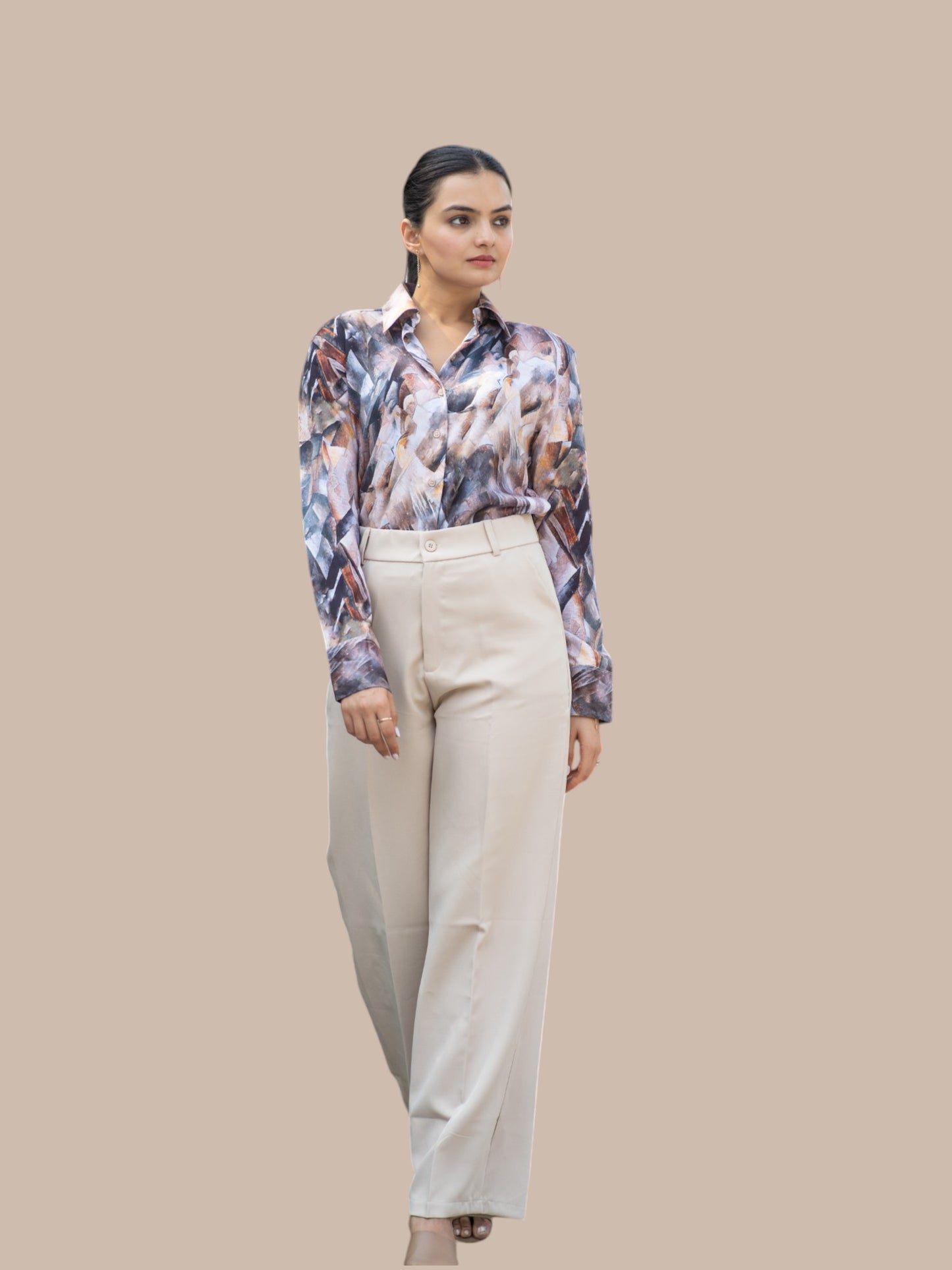 ABSTRACT ART INSPIRED PRINTED SHIRT