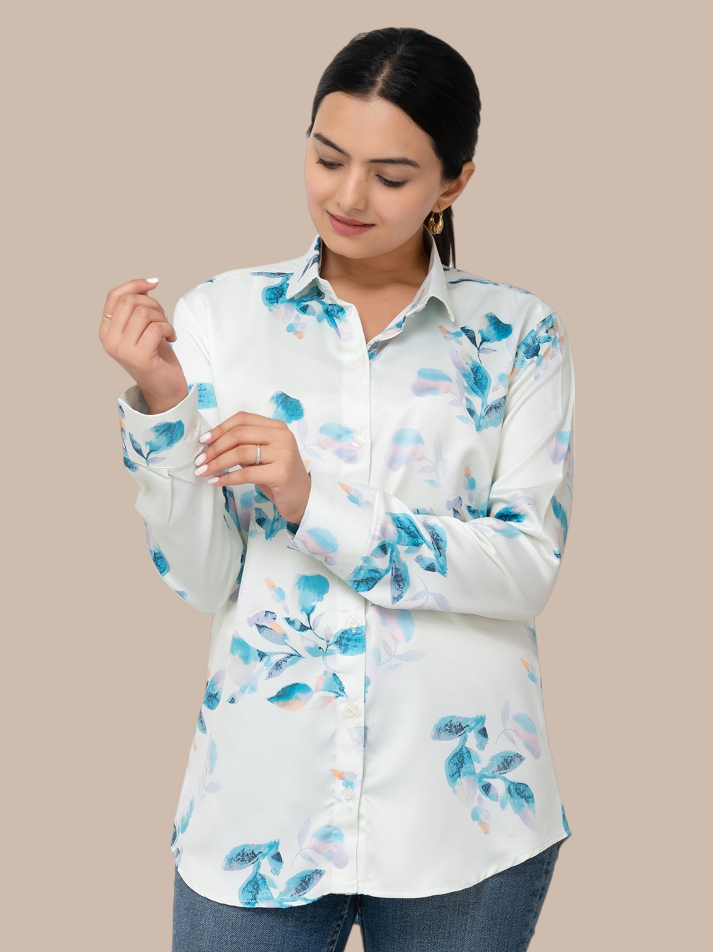 CLASSIC BLUE & WHITE FLORAL SHIRTS
