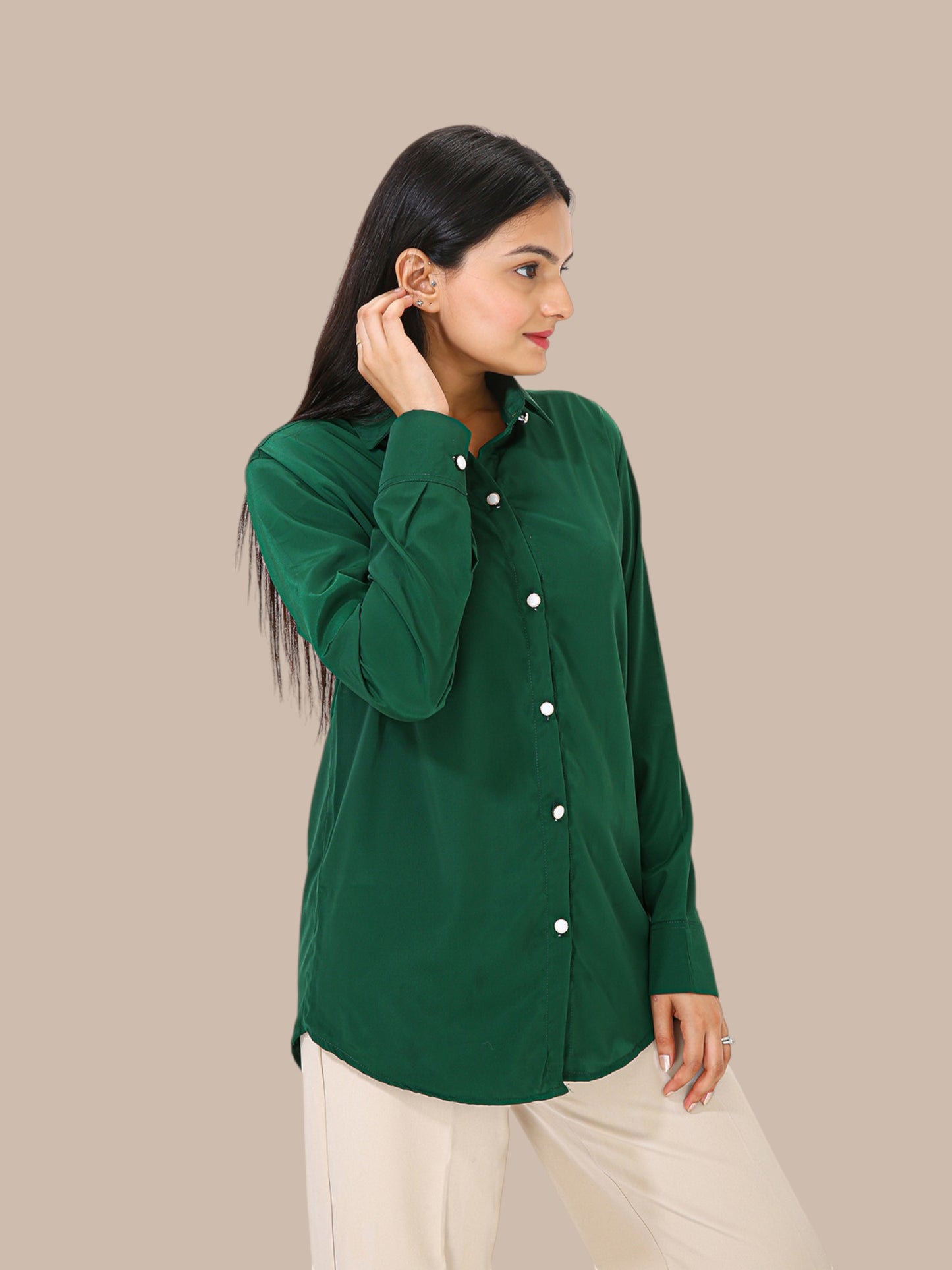 CLASSIC SOLID SHIRT-GREEN