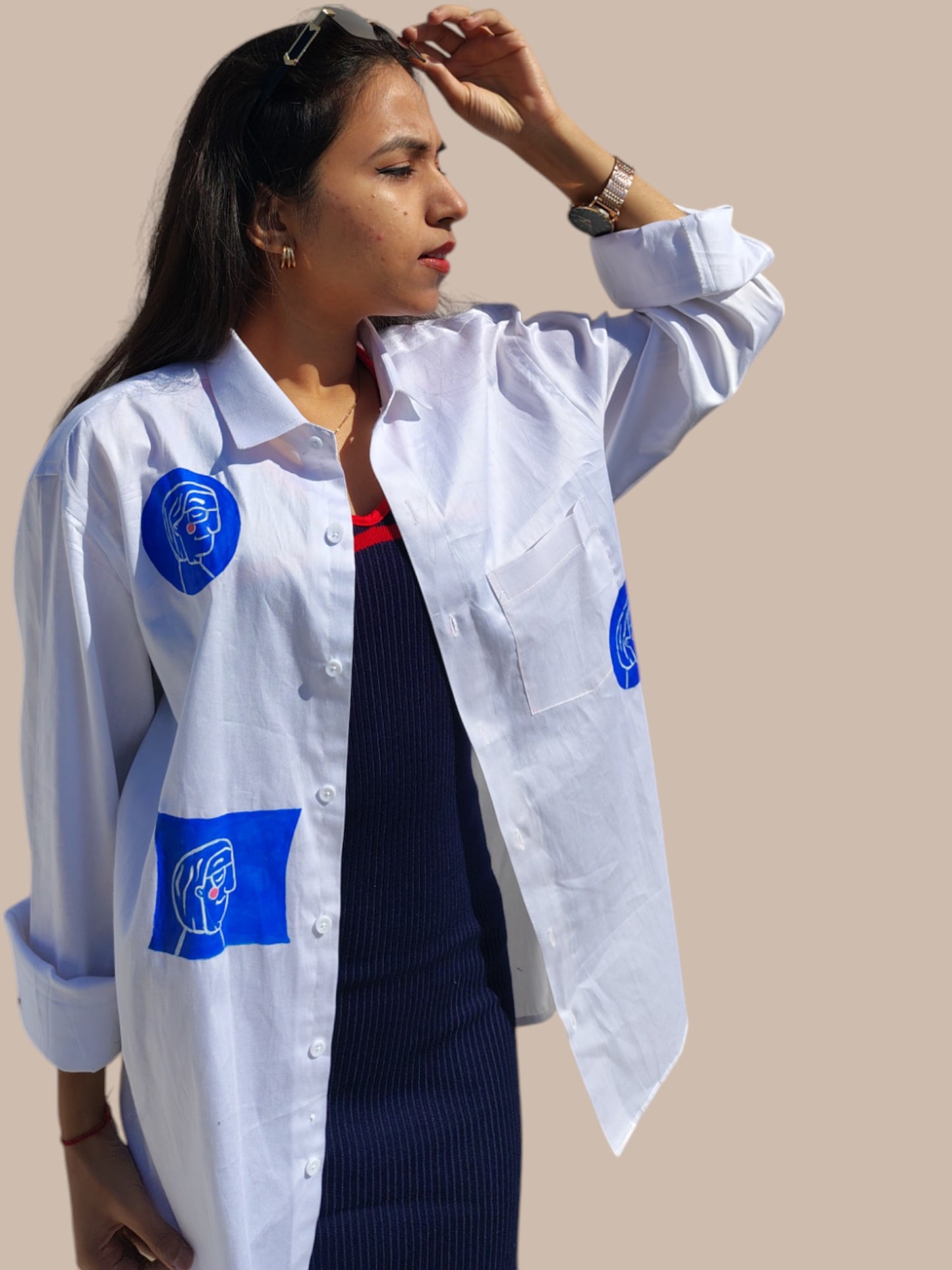 Urban Blue Muse (Blue Belle) Shirt For Women