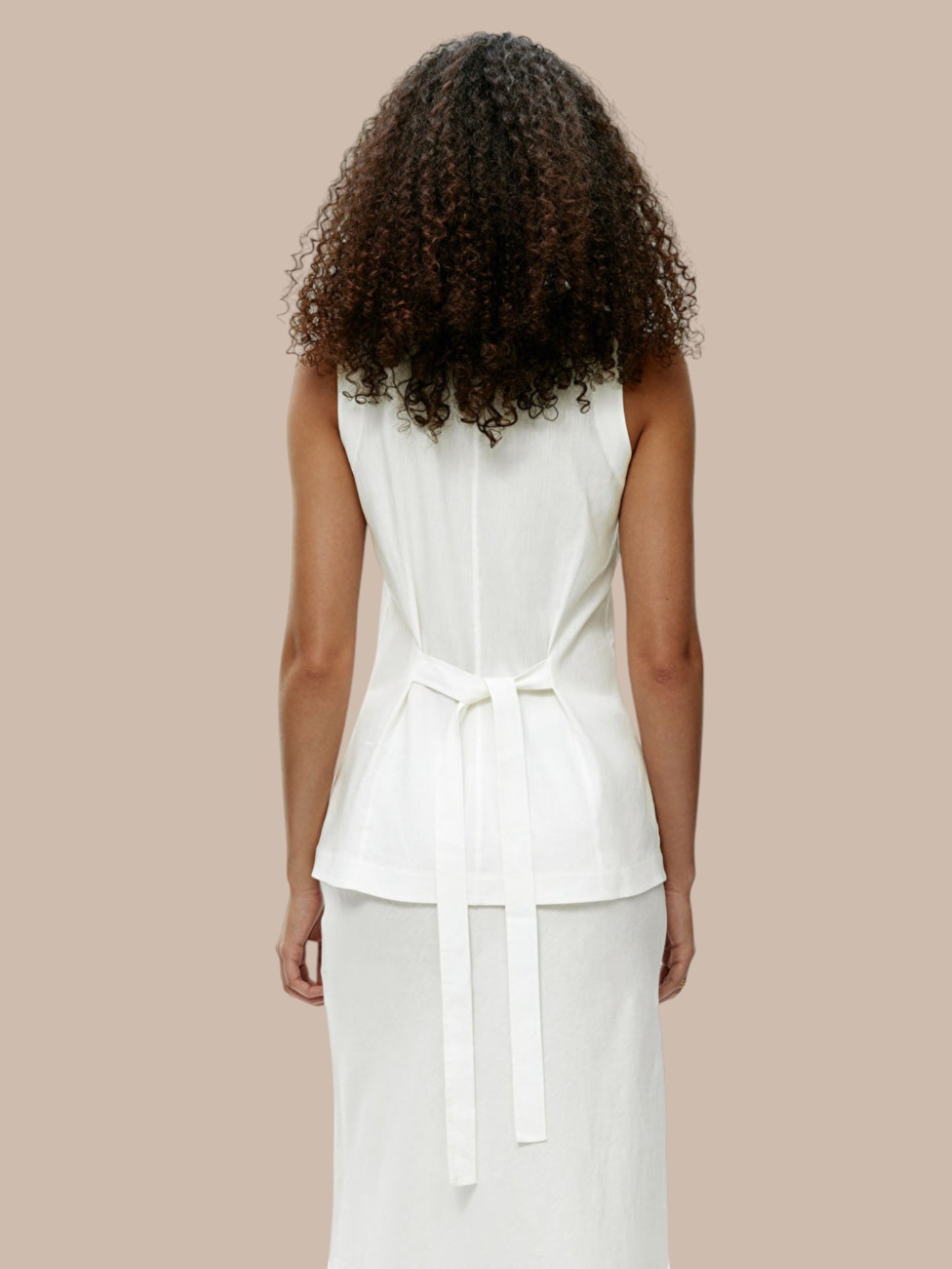 White Linen Co-ord Set