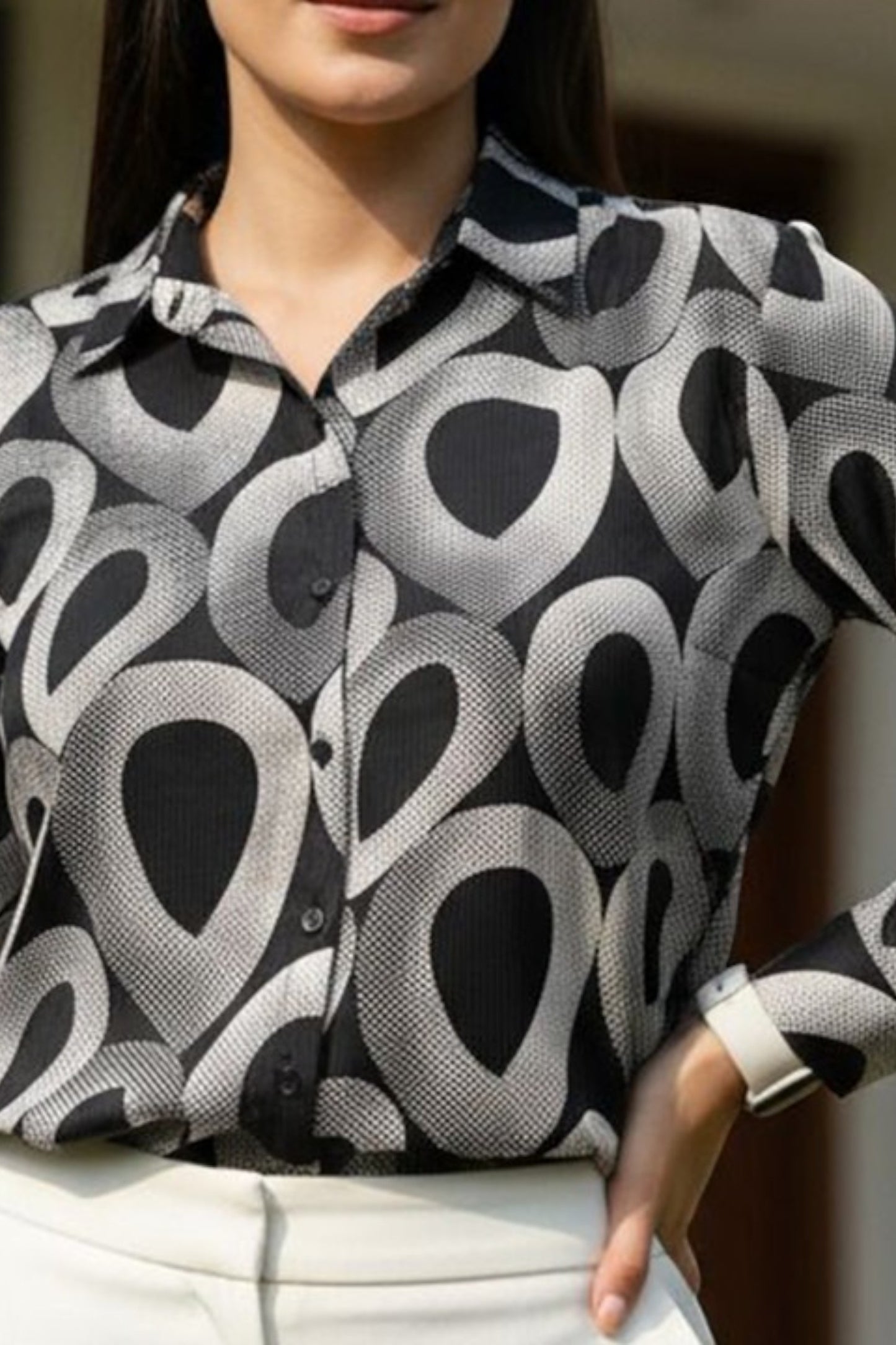 Monochrome Abstract Shirt