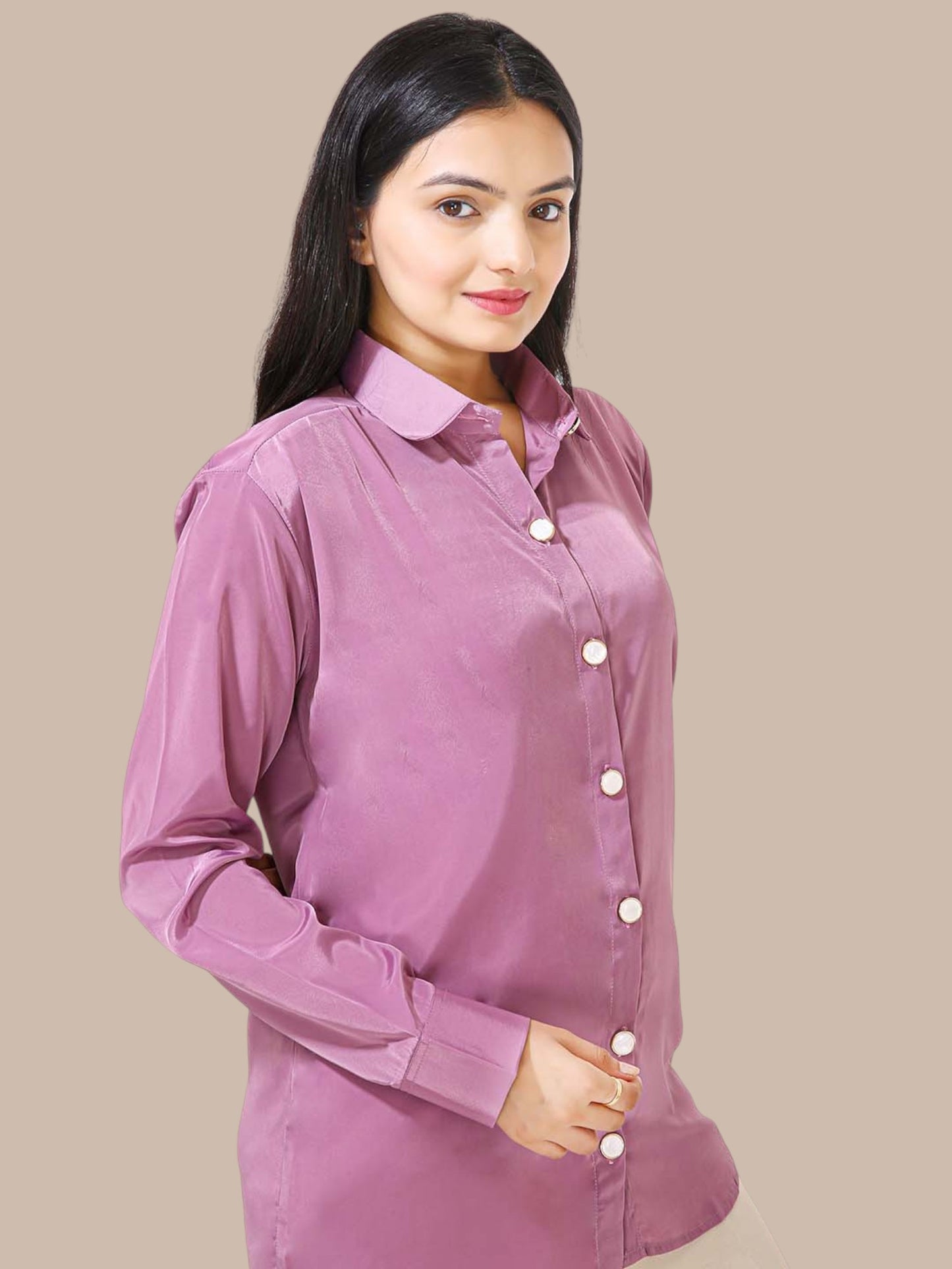 CLASSIC SOLID SHIRT-LAVENDER