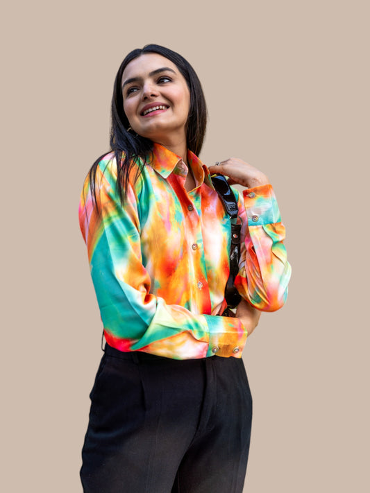 TIE & DYE ABSTRACT CASUAL SHIRTS