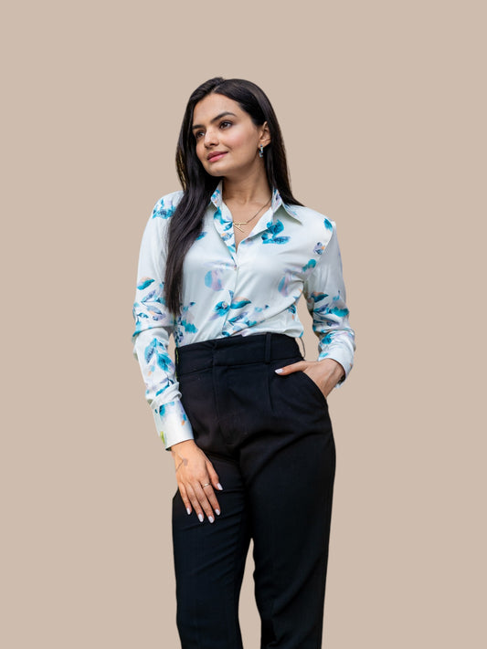 CLASSIC BLUE & WHITE FLORAL SHIRTS