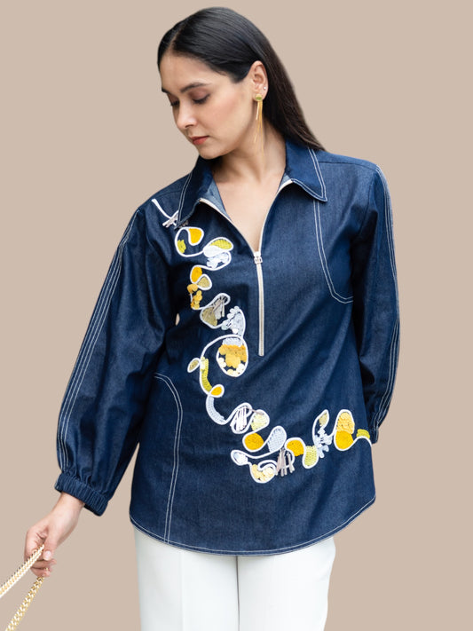 DENIM DAY TO NIGHT SHIRT