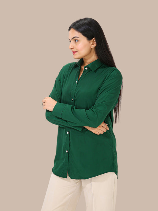 CLASSIC SOLID SHIRT-GREEN