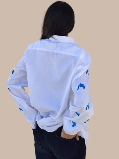 Baby Dolphin White Shirt For Women