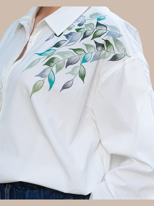 LEAF - HAND PAINTED SHIRT