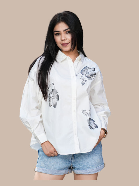 SEE SHORE HAND  PAINTED SHIRT