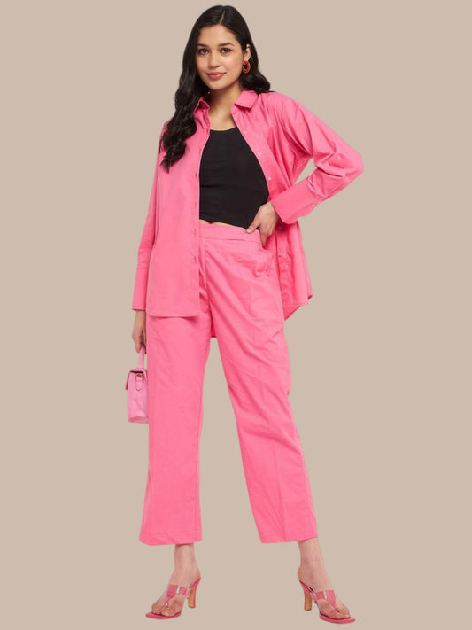 BUBBLEGUM PINK CO-ORDS SET