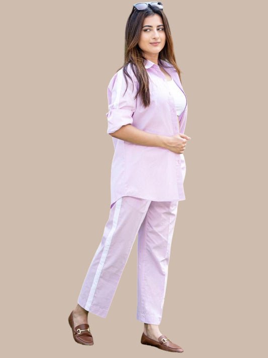 LILAC STRIPE  CO-ORD SET