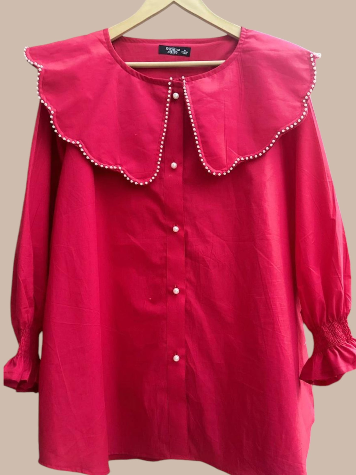 RED CLASSY BRUNCH WEAR