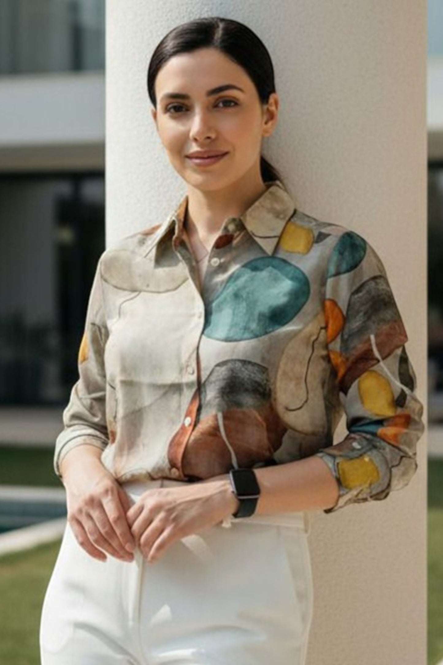 Abstract Earth Tones Shirt