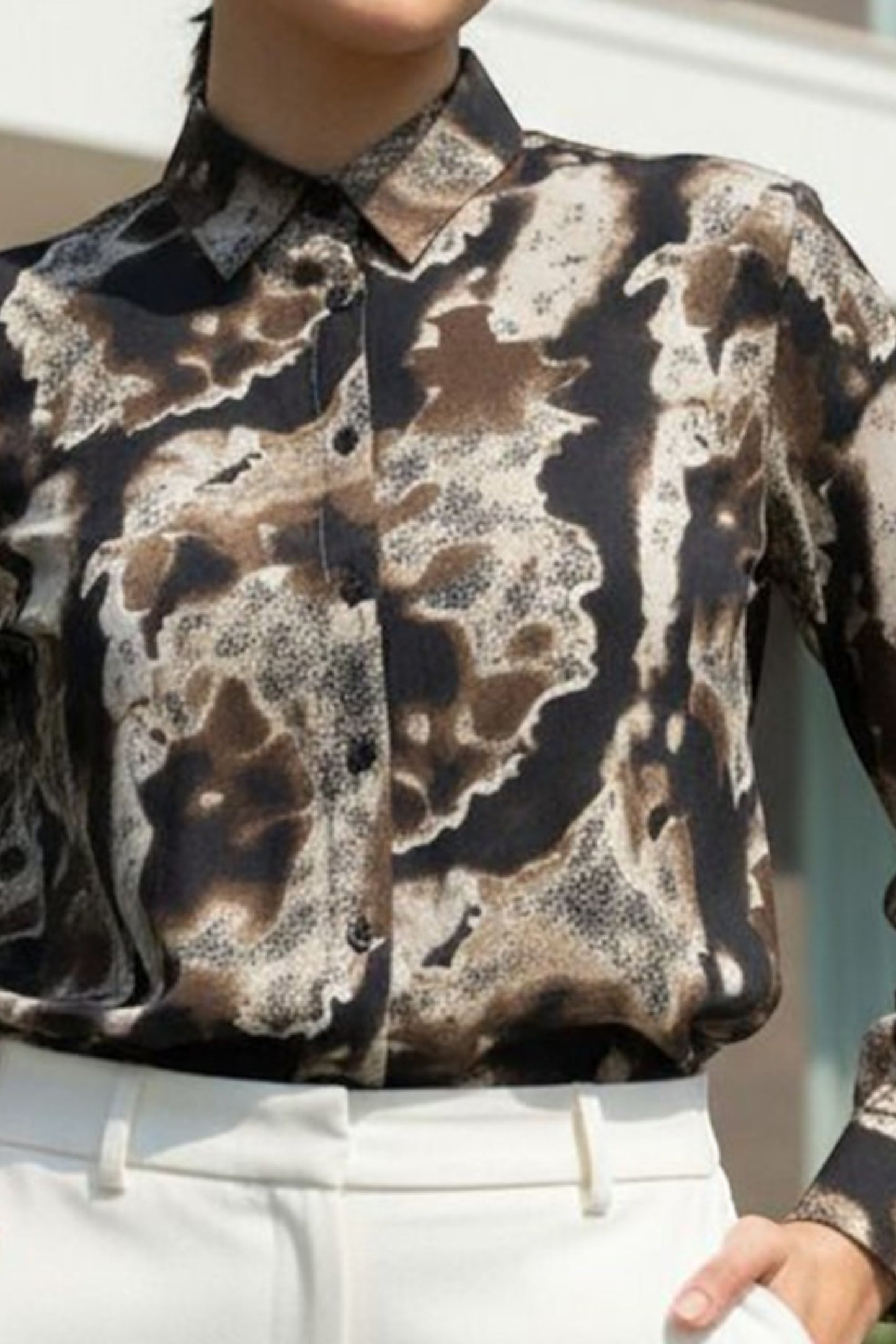 Earthstone Abstract Print Shirt