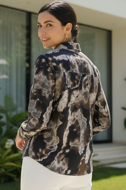 Earthstone Abstract Print Shirt