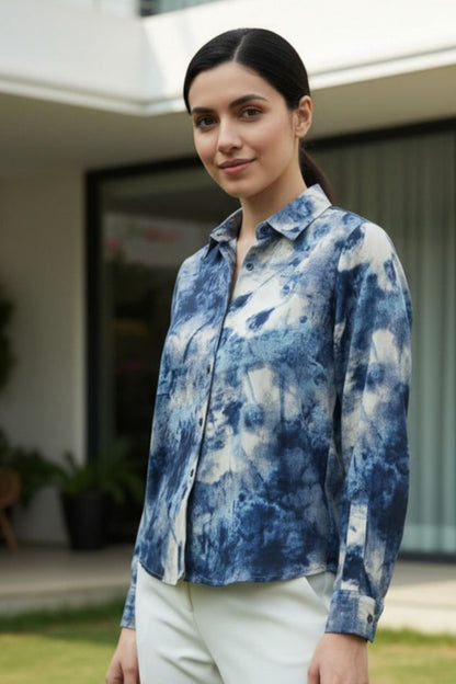 Indigo Cloud Wash Shirt