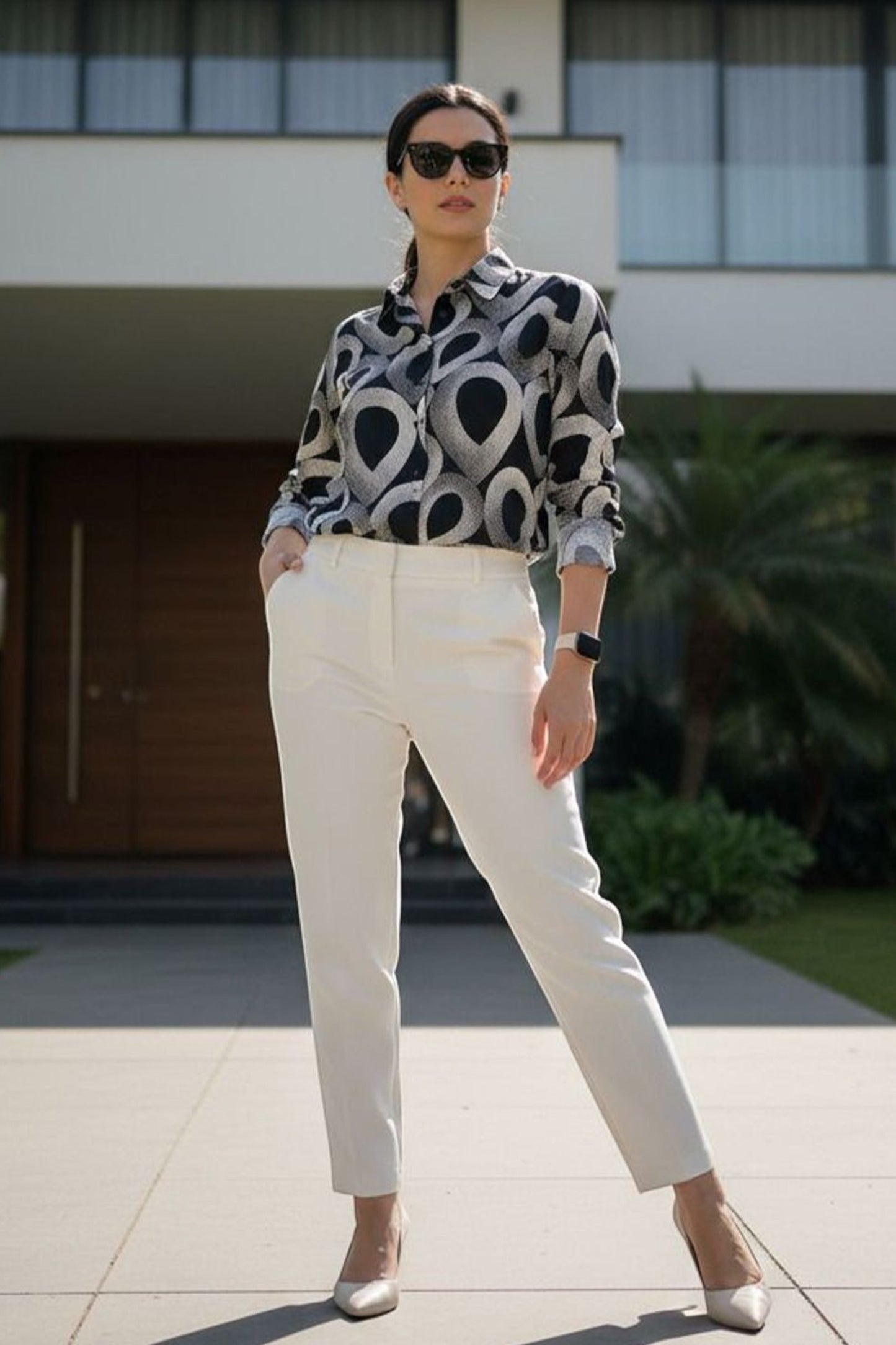 Monochrome Abstract Shirt