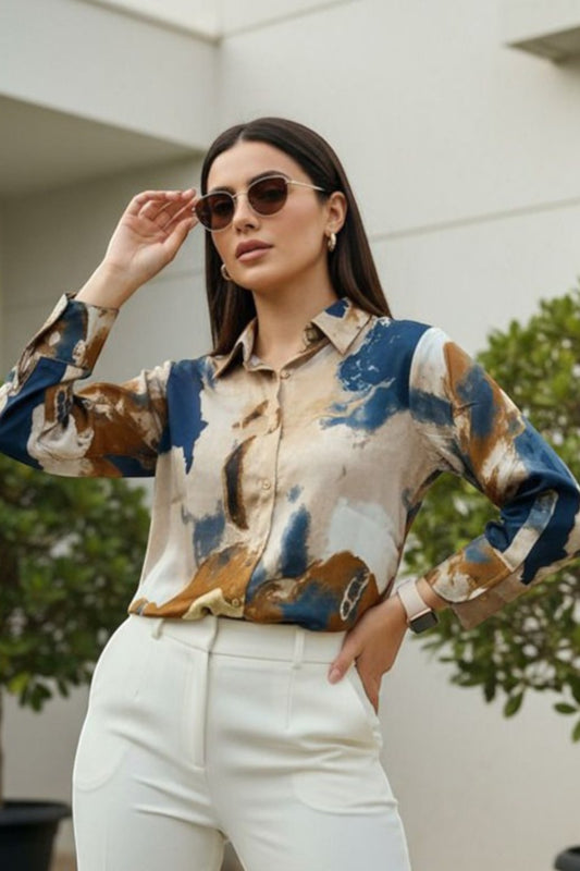 Ocean Sand Abstract Shirt