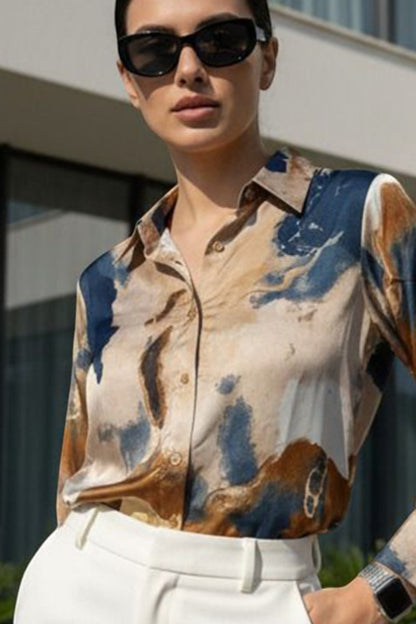 Ocean Sand Abstract Shirt