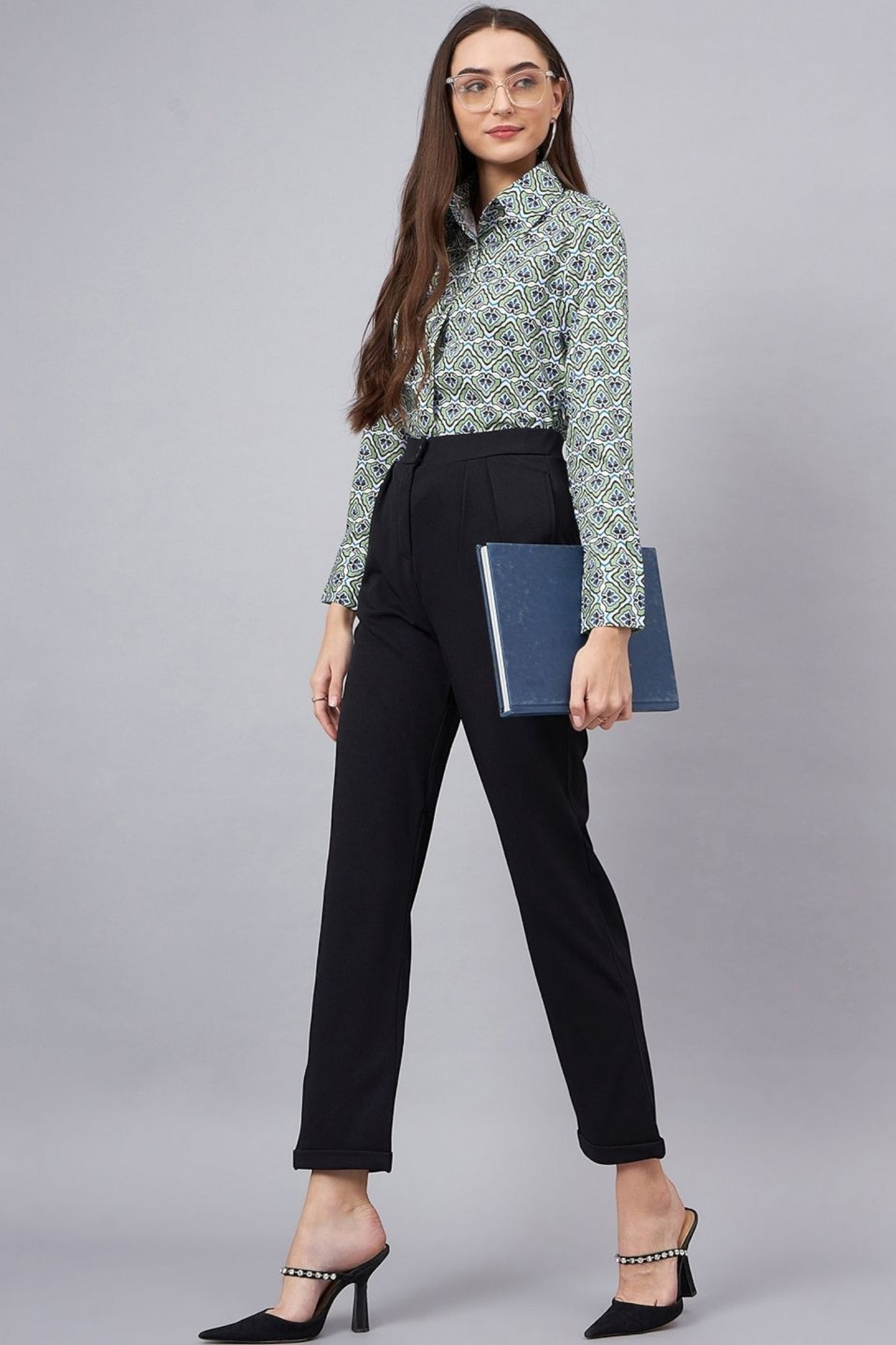 GeoMint Structured Print Shirt