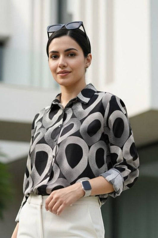 Monochrome Abstract Shirt