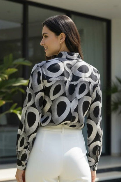 Monochrome Abstract Shirt