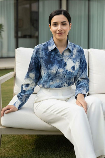 Indigo Cloud Wash Shirt