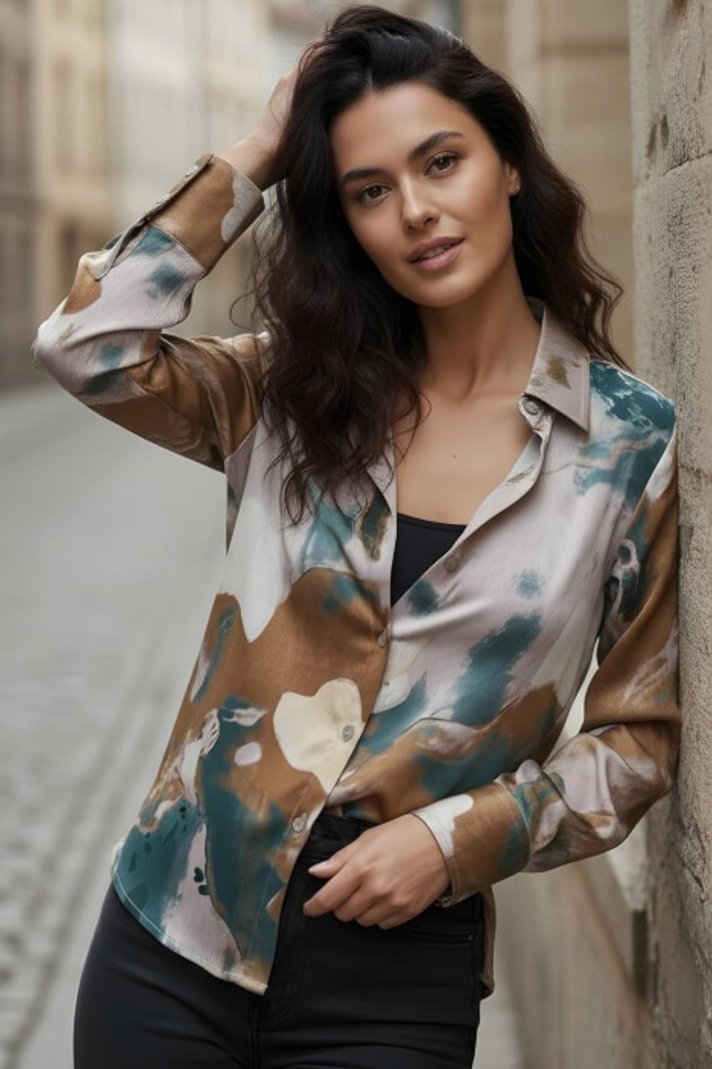 Urban Brushstroke Printed Shirt