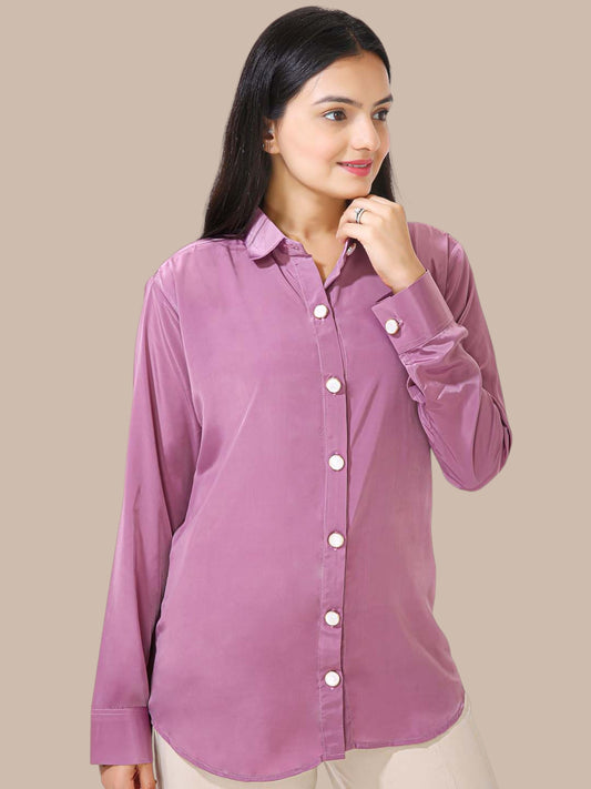 CLASSIC SOLID SHIRT-LAVENDER